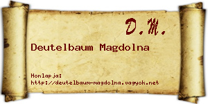 Deutelbaum Magdolna névjegykártya